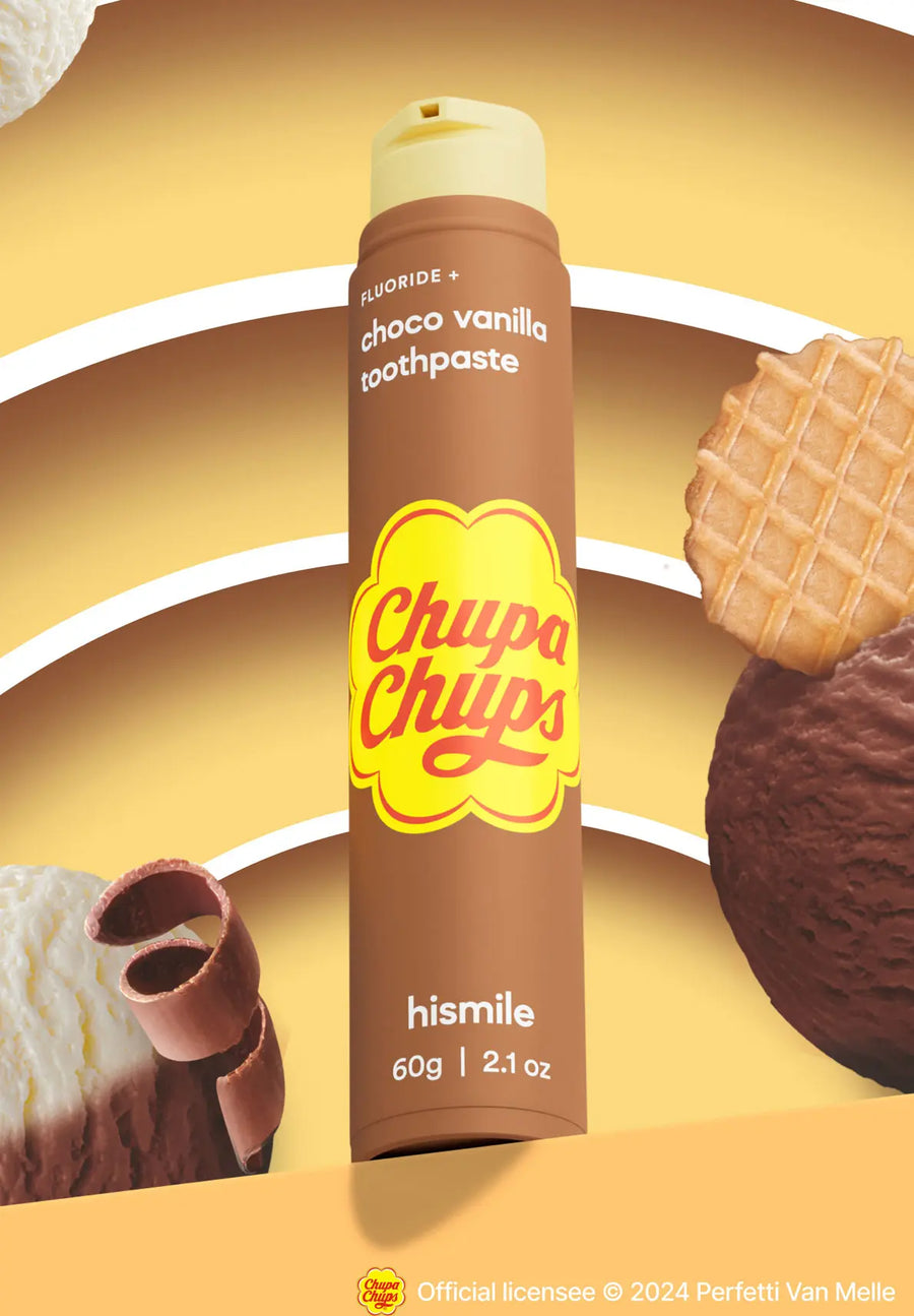 Pasta de dientes sabor Chupa Chups de Choco Vanilla