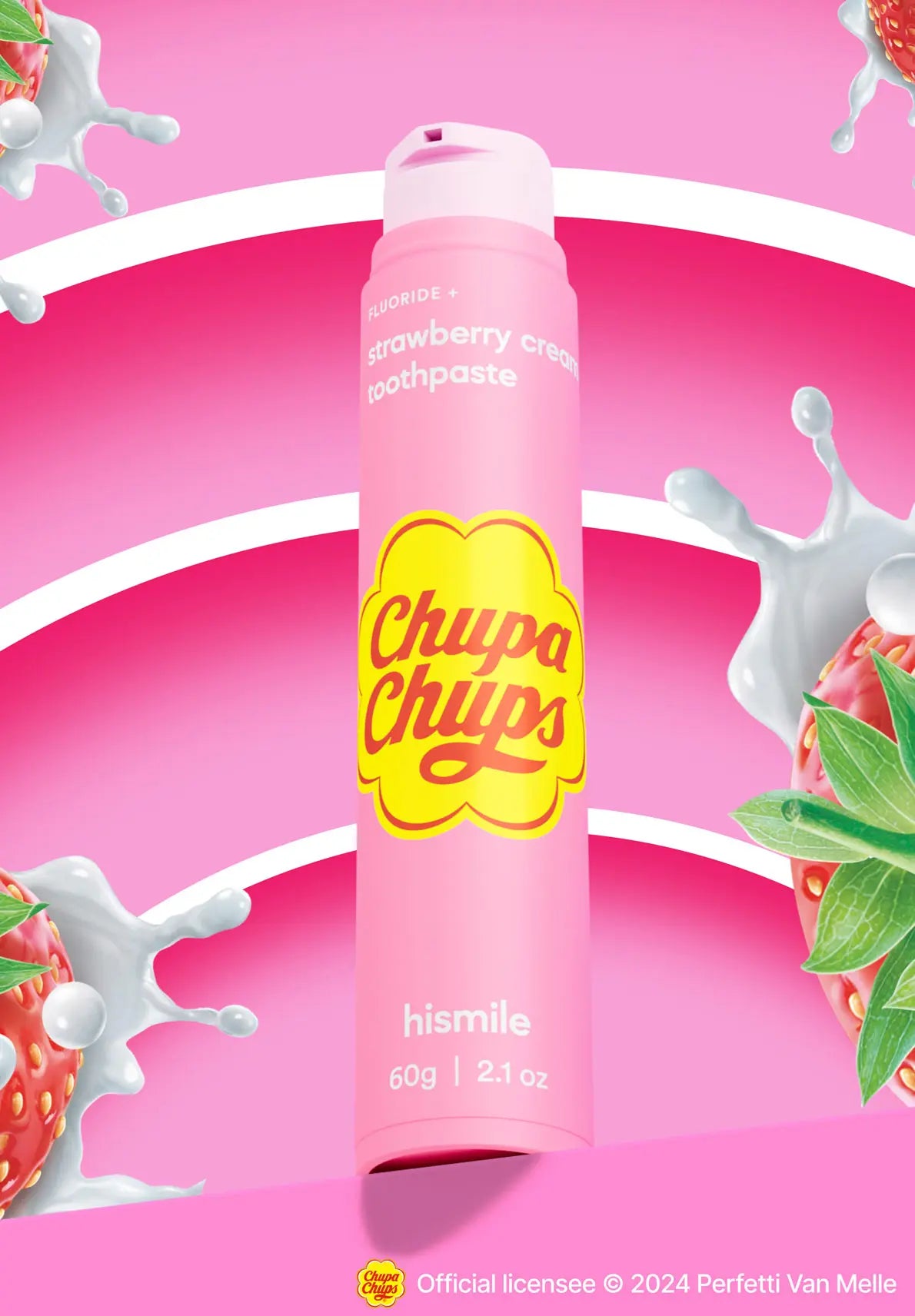 Pasta de dientes sabor Chupa Chups de Fresa con Crema