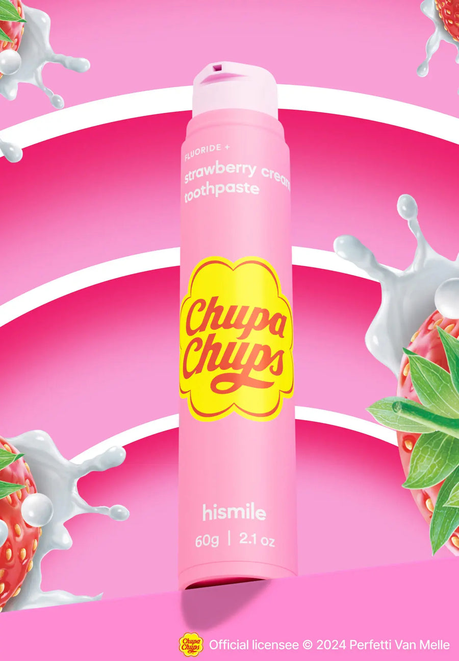 Pasta de dientes sabor Chupa Chups de Fresa con Crema