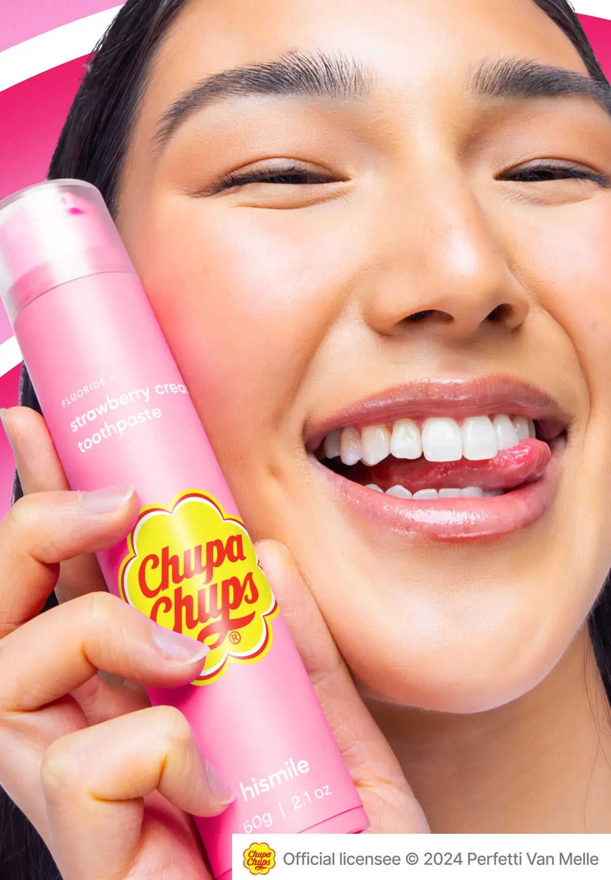 Pasta de dientes sabor Chupa Chups de Fresa con Crema