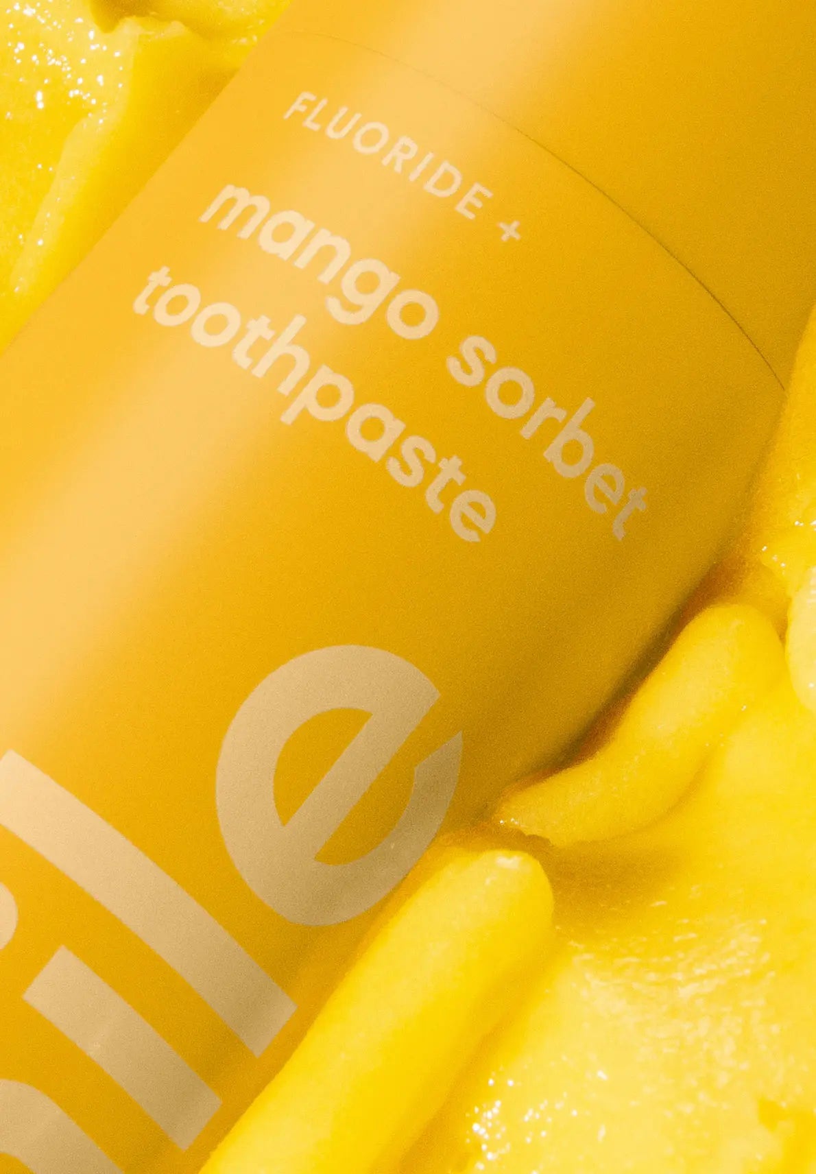 Pasta de dientes sabor a Sorbete de Mango